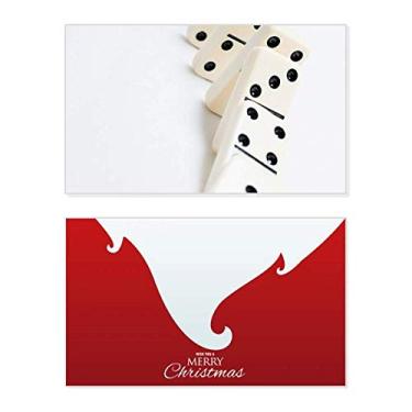 Imagem de Pai Gow Domino Gambling Foto Feriado Feliz Natal Cartão de parabéns Mensagem de Natal