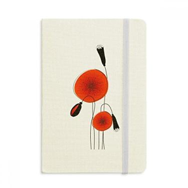 Imagem de Caderno de flores abstratas com estampa de milho com capa dura em tecido oficial