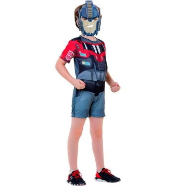 Fantasia Optimus Prime Infantil Curta Transformers - P 2 - 4