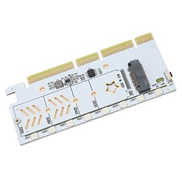 Imagem de M.2 NVMe SSD para Adaptador PCIe, 64 Gbps M.2 PCIe Adapter Card, Dual Power Module RGB Light Effect PCI Express 4.0 X16 Card, for 2230 2242 2260 2280