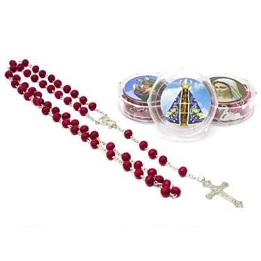 Imagem de Terço Rosário perfumado prateado com caixinha em acrílico exclusiva