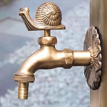 Imagem de Torneira De Animal Antigo Para Exterior, Torneira Decorativa De Latão Maciço, Torneira De Torneira De Água Exterior Exclusiva Torneira De Jardim Com Design De Pássaro Bonito, Adequada Para Jardim,