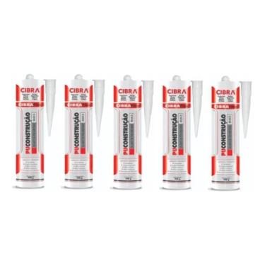 Imagem de 5 Selante Adesivo Poliuretano Cibra Pu Construção 400 Branco