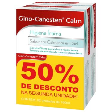 Imagem de Kit Promocional Sabonete Íntimo em Gel Gino-Canesten® Calm com 50% de desconto na 2ª unidade Bayer 2 Unidades