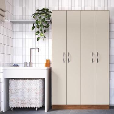Imagem de Armario Rivera 4 Portas Freijó/off White