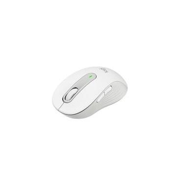 Imagem de Mouse Sem Fio Logitech Signature M650, 2000 DPI, Compacto, 5 Botões, Silencioso, Bluetooth, USB, Branco - 910-006252