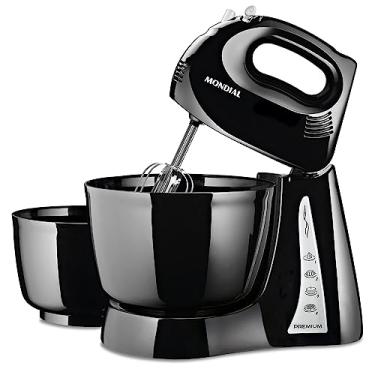 Imagem de Batedeira Premium, Mondial, Preto/Inox, 500W, 110V - B-04 NP