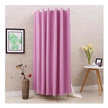 Imagem de Guarda-roupa Vestiário portátil Simples móvel em forma de U Vestiário Alta taxa de sombreamento Proteção de privacidade Economize espaço Faça você mesmo Vestiário temporário armário