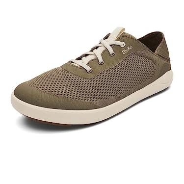 Imagem de OLUKAI Moku Pae Tênis náutico masculino, malha resistente à água e respirável, design fácil de calçar, secagem rápida e tração aprimorada, Argila/Tapa, 47