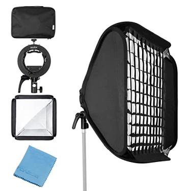 Imagem de Godox Softbox de 32 x 32 polegadas 80 x 80 cm com suporte S2 S-Type Speedlite Bowens Mount para Godox V1 Series, AD200Pro, AD200, AD400Pro, V860II, TT350 Series Flash Speedlites