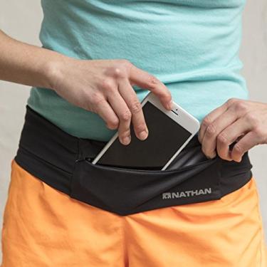 Imagem de Nathan Cinto de corrida com zíper para homens e mulheres, pochete de corrida feminina, bolsos com zíper, serve para todos os iPhones
