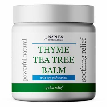Imagem de Naples Cosmeceuticals Bálsamo de óleo de tomilho e melaleuca com óleo de gema de ovo, alívio da acne cística, espinhas cegas, irritações calmantes da pomada, cisto de Bartholin, eczema, psoríase