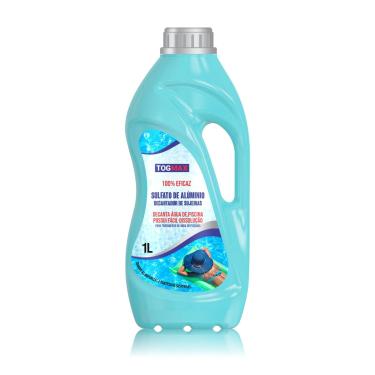 Imagem de Sulfato de Alumínio para Piscina com 1 Litro Decantador Componete Para Limpeza Total