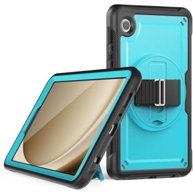 Imagem de Proteção para serviços pesados Capa para Samsung Galaxy Tab A9 8,7 polegadas 2023 (SM-X110/X115/X117), para crianças, capa resistente à prova de choque com protetor de tela/suporte ajustável, alça de