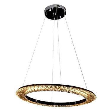 Imagem de Pendente Orbit Bella Iluminação Orbit Cromado/ Transparente 62 Cm X 3.5 Cm