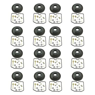 Imagem de Kit de reparo de carburador de motocicleta para Suzuki GSF600S BANDIT 1996-2003 GSF600 GSF 600 S junta de agulha flutuante diafragma parafuso de ar (4 conjuntos)
