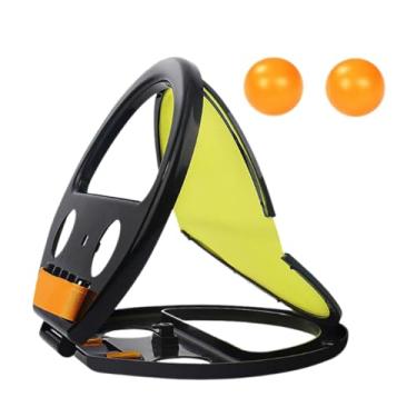 Imagem de kowaku Pá de jogo de bolas de captura, coordenação olho-mão, jogar e pegar bolas raquete para família meninos meninas ao ar livre