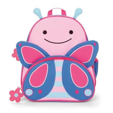 Imagem de Mochila Infantil Borboleta Zoo Skip Hop Espaçoso e Forro Fácil de Limpar