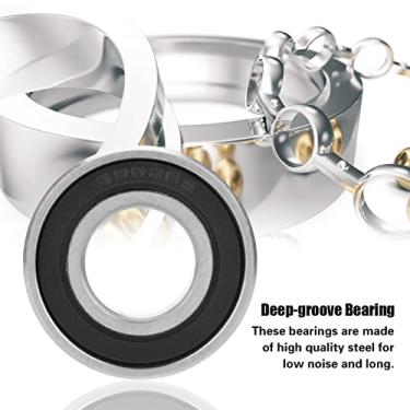 Imagem de Rolamentos Rígidos de Esferas Com Vedação de Borracha de, 10 Peças 6002-2RS, 15 Mm * 32 Mm * 9 Mm - Ideal para Pequenos Projetos de Eixo/haste de Hobby