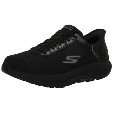 Imagem de Skechers Tênis masculino Hands Free Slip-ins Go Run Consistent 2.0 Empowered, Preto/preto, 10 Wide