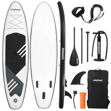 Imagem de ROMELANDS Prancha inflável de stand up paddle, prancha de ioga de 3,5 m com acessórios de prancha de SUP, deck confortável antiderrapante para adultos e jovens