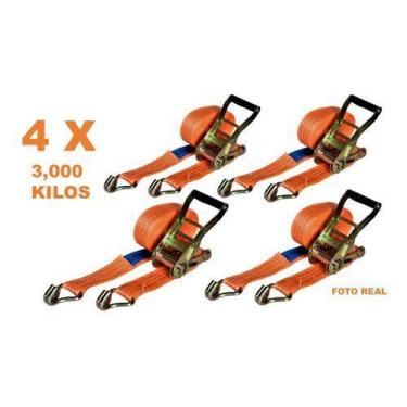 Imagem de Kit 4 Jogos Catraca Cinta De Amarração Carga 3000kg 9 Metros - ITACORD