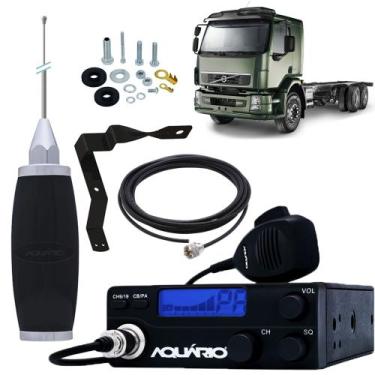 Imagem de Rádio Px 40 Canais Rp-40 Antena PX Inox 2,7m Cabo 5,5m Parafusos Anti-