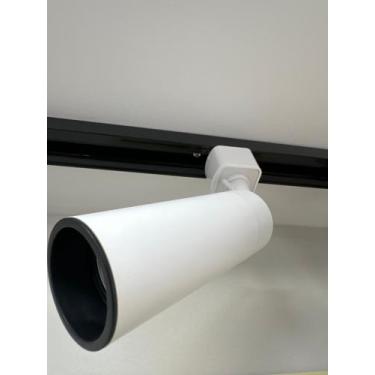 Imagem de Spot tubo eletrificado 1XMR11 Branco com recuo preto  Moon Iluminação