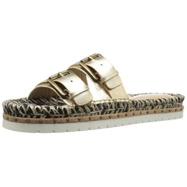 Imagem de BCBGMAXAZRIA Chinelo feminino Ma-quince, Dourado, 9.5