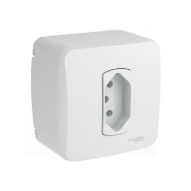 Imagem de Tomada de Sobrepor 20A Branca Dexson Miluz Schneider, Branca