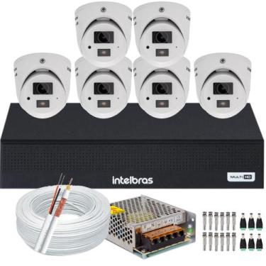 Imagem de Kit 6 Câmeras Intelbras 3220 D Fullhd Com Áudio Dvr 8 Ch 3008c, 500GB