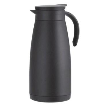 Imagem de Garrafa Térmica Café Parede Dupla 1,5L Preta Luxo Vedação - Mimo Style