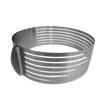 Imagem de Fatiador De Bolo Molde Bolos Em Camadas Aro Inox - Wincy