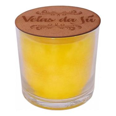 Imagem de Vela Personalizada Perfumada Artesanal Em Vidro Citronela - Velas da J