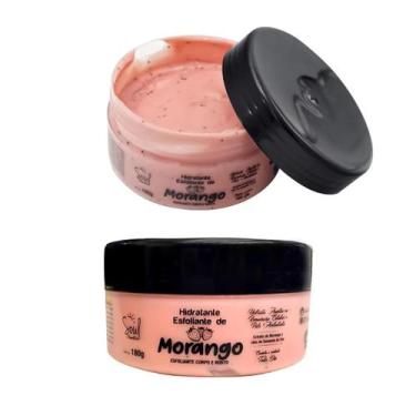 Imagem de Hidratante Esfoliante de Morango Corporal e Rosto 180g Premium - Soul 