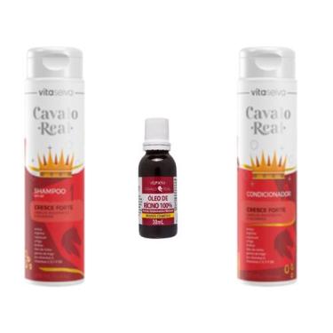 Imagem de Vita Seiva Cavalo Real Cresce Forte 03 Produtos (Shampoo/Condicionador