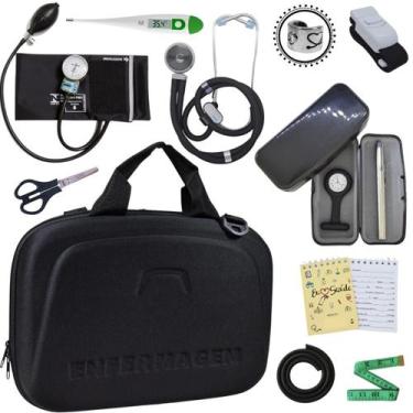 Imagem de Kit Enfermagem Estagio Super Luxo Maleta Incoterm - Love Saúde, Lilás
