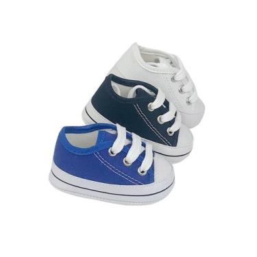 Imagem de Kit Com 3 Pares Sapatinho De Bebeê Recém Nascido Direto Da Fabrica - D