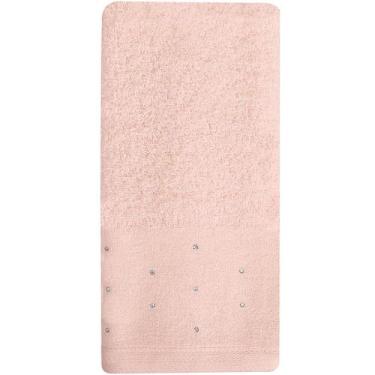 Imagem de Toalha Lavabo Cristal 30x50cm - Atlântica, Veludo Rosa
