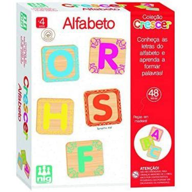 Imagem de Jogo educativo alfabeto de madeira - nig