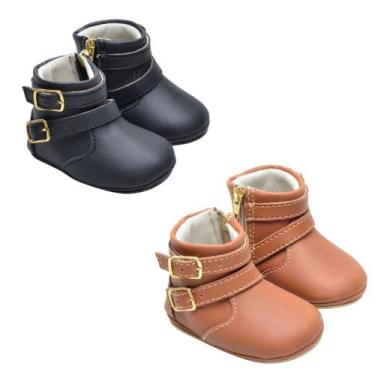 Imagem de Botinha Bota Bebe KIT 2 PARES Menina Recém Nascido Inverno - Seven Bra