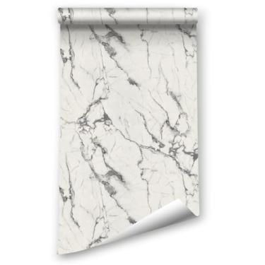 Imagem de LZH-LP Papel de parede de mármore brilhante, papel de contato de mármore granito para recondicionamento de móveis de armário de bancada, papel de parede autoadesivo removível espesso rolo de vinil,