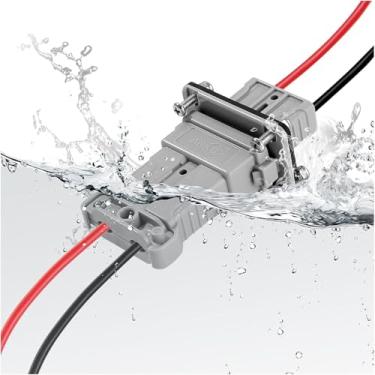 Imagem de Kit de desconexão rápida para aplicações à prova d'água de 50 Amp, IP68: Ideal para conexões de bateria em guinchos e sistemas de reboque (SJ50X-fio a fio)