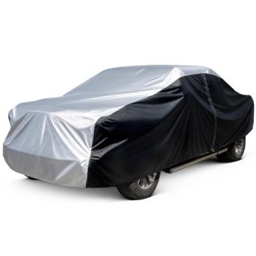 Imagem de Capa de caminhão, fibra de carbono à prova d'água, proteção para todos os climas, capa externa completa com zíper, capa de carro ao ar livre sol UV chuva neve proteção contra vento, caminhão T2 535.9