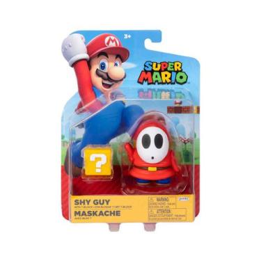 Imagem de Boneco Shy Guy de 7cm com Bloco "" - Super Mario