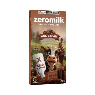Imagem de Chocolate Vegano 40% Cacau 70g - Zeromilk