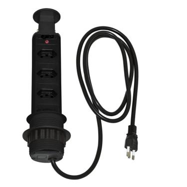 Imagem de Pix Torre Tomada C/3 Tomadas 2p+T Preta 3.650.7297