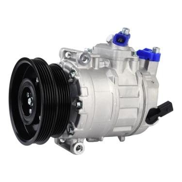 Imagem de PAROD Compressor de ar condicionado A/C adequado para Audi TT RS Quattro 2012-2013, VW Beetle Cabrio 2006-2017, Beetle Cabrio 2010-2014, 2005-2014 Jetta, Passat 2012-2014, R32008 Substitua para CO4