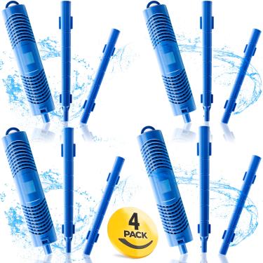 Imagem de Bilinavy Peças de varas minerais com filtro de spa para cartucho de filtro de banheira de hidromassagem, duram 4 meses, azul, 4 peças