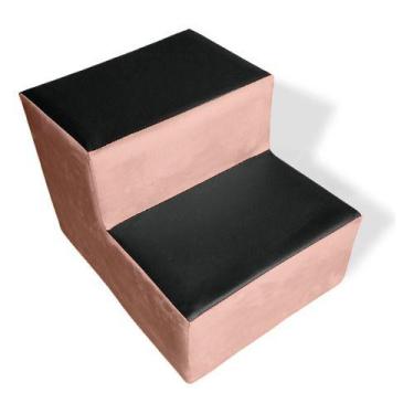 Imagem de Escada Para Estética Em Veludo Sem Juros - La Rocca Design, Rose Claro